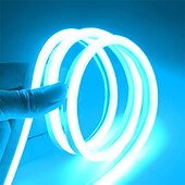 cheap Neon LED Lights-LED Neon Flex Strip Lights 6mm Narrow Neon Light 12V LED Strip Waterproof 5M Cutable DIY Led Neon Light Strip for Indoor Outdoor Home Decoration and DC12V Adapter and Touch Dimmer Switch Kit