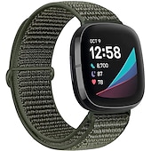 baratos Pulseiras de relógio Fitbit-1 pcs Pulseira de Smartwatch para Fitbit Versa 3 / Sense Náilon Relógio inteligente Alça Ajustável Elástico Respirável Pulseira Esportiva Substituição Pulseira