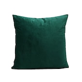 billige Trender innen puter-dekorative kasteputer høst putetrekk putetrekk moderne enkel tykk nederlandsk fløyel ensfarget sofa stue soverom 1 stk rosa blå salvie grønn lilla