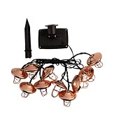 abordables Lumières de cordes solaires-guirlande lumineuse solaire d&#039;extérieur - étanche 3 m&amp;amp;Guirlande lumineuse en fer forgé de 5 m avec télécommande pour Noël, décorations de fêtes de fin d&#039;année