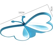 levne Zapuštěné držáky a částečně zapuštěné držáky-led stropní svítidlo 50 cm kruhový design zapuštěná světla kov umělecký styl stylové lakované povrchy moderní motýlí design dětský pokoj dětský pokoj 220-240v