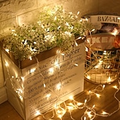 voordelige USB-lichtslingers-elegante bruiloft receptie feest led lichtsnoer usb aangedreven warm wit multi kleur kerst bruiloft decoratie 3m 6m 10m