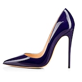 cheap Semi-Formal-Women&#039;s Red Patent Leather High Heel Shoes - Pointed-Toe Stiletto Pumps for Prom, Parties, Weddings, and Formal Events