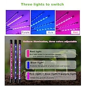 cheap Plant Growing Lights-LED Grow Lights Dimmable Growing Light Fixture 10W 20W 30W with Plug for Desktop Plants Home Office Vegetable Greenhouse 20-40-60-80 LED Beads 1 Set