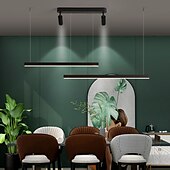 economico Lampadari-lampada a sospensione a led nera 110 cm luce a isola con faretti lampadario in alluminio stile artistico stile moderno eleganti finiture verniciate artistiche 110-120 v 220-240 v