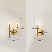 cheap Indoor Wall Lights-Lightinthebox LED Wall Light Matte Modern Nordic Gold Glass Wall Sconces Bedroom Dining Room Iron Wall Light 110-120V 220-240V