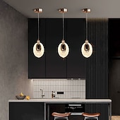 cheap Island Lights-LED Pendant Light Crystal Modern Kitchen Island Light Fixture,Adjustable Pendant Lighting for Kitchen Island, Led Chandelier for Dining Room,Bedroom,Mini Pendant Spot Lights (1-Pack)