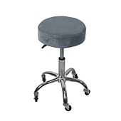 cheap Dining Chair Cover-Round Bar Stool Covers Velvet Stretch Dining Chair Seat Slipcover Cushion Slipcover Elastic Soft and Washable for Wedding Party Wedding
