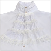 cheap Tops-Retro Vintage Medieval Blouse / Shirt Masquerade Ren Faire Prince Vampire Aristocrat Normal Men&#039;s Pirate Fantasy Steampunk Carnival New Year Masquerade Event / Party Festival Adults&#039; Blouse All