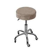 cheap Dining Chair Cover-Round Bar Stool Covers Velvet Stretch Dining Chair Seat Slipcover Cushion Slipcover Elastic Soft and Washable for Wedding Party Wedding
