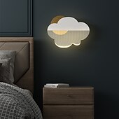 billige Vegglamper for innendørsbruk-lightinthebox ed vegglampe nattbord lys skydesign søt moderne soverom barnerom jern vegglampe 220-240v 2*6 w