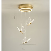 economico Luci Isola cucina-lampada a sospensione a led 35 cm lampada a sospensione a design singolo in acrilico stile nordico a led 110-240 v