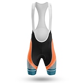 preiswerte Herrenbekleidungs-Sets-21Grams Herren Radtrikot mit Radhose kurz Trägern fahrradbekleidung set Kurzarm MTB Mountain Rennrad Himmelblau Orange Rot Fahhrad Sportkleidung 3D-Pad Atmungsaktiv Rasche Trocknung Tasche auf