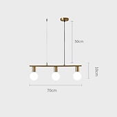economico Luci Isola cucina-lampada a sospensione a led isola luce moderna oro per sala da pranzo 70/100 cm rame decorazione della sala da pranzo luce 3/5 portalampade e27 regolabile