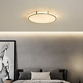 economico Supporti da incasso e semi incasso-plafoniera led 30/40/50 cm forme geometriche luci da incasso rame metallo geometrico ottone led moderno semplice stile nordico 220-240v