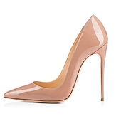 cheap Semi-Formal-Women&#039;s Red Patent Leather High Heel Shoes - Pointed-Toe Stiletto Pumps for Prom, Parties, Weddings, and Formal Events