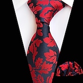 economico Cravatte e papillon da uomo-Per uomo Cravatte Da ufficio Floreale Jacquard Formale Attività commerciale