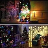 cheap Battery String Lights-Elegant Wedding Reception Party LED String Lights LED Fairy Lights Christmas Wedding Bedroom Decoration Warm White Multi Color 1.5m 3m 10m AA Batteries Powered