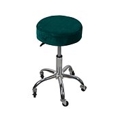 cheap Dining Chair Cover-Round Bar Stool Covers Velvet Stretch Dining Chair Seat Slipcover Cushion Slipcover Elastic Soft and Washable for Wedding Party Wedding