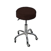 cheap Dining Chair Cover-Round Bar Stool Covers Velvet Stretch Dining Chair Seat Slipcover Cushion Slipcover Elastic Soft and Washable for Wedding Party Wedding