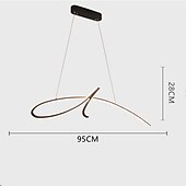 ieftine Lumini insulare-pandantiv cu LED lumina modernă a insulei include versiune reglabilă 95cm candelabru cu design unic, finisaje din aluminiu vopsite artistic 110-120v 220-240v
