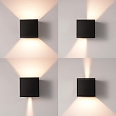 economico applique da esterno-applique da parete per esterni a led angolo del fascio regolabile 10w su e giù luce applique da parete per esterni impermeabile a led grigio lampada da parete nera led ip65 impermeabile 1050lm