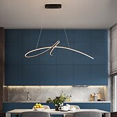 ieftine Lumini insulare-pandantiv cu LED lumina modernă a insulei include versiune reglabilă 95cm candelabru cu design unic, finisaje din aluminiu vopsite artistic 110-120v 220-240v