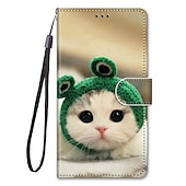 ieftine Carcase iPhone-Carcasă pentru telefon pentru iPhone 16e iPhone 16 iPhone 15 Pro Max Plus iPhone 14 13 12 11 Pro Max Mini SE X XR XS Max 8 7 Plus Carcasă portofel flip cu suport holder cartoon TPU PU piele