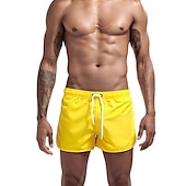 cheap Men&#039;s Swimming Shorts-Men&#039;s Board Shorts Swim Shorts Swim Trunks Elastic Waist Solid Color Quick Dry Short Daily Gym Bathing Chic &amp; Modern Casual / Sporty Black White Micro-elastic