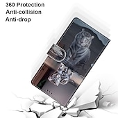 ieftine Carcase iPhone-Carcasă pentru telefon pentru iPhone 16e iPhone 16 iPhone 15 Pro Max Plus iPhone 14 13 12 11 Pro Max Mini SE X XR XS Max 8 7 Plus Carcasă portofel flip cu suport holder cartoon TPU PU piele