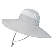 billiga Huvudbonader för utomhusbruk-bred rand solhatt hink hatt upf50 + vattentät packbar snabb torr vår sommar polyester hatt för fiske camping&amp;amp; vandring