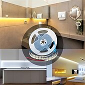 Недорогие Штекерные полосы света-светодиодная лента 2835 1200leds высокая яркость теплый белый натуральный белый гибкий светодиодный трос ленточная световая лампа 5 м постоянного тока 12 в