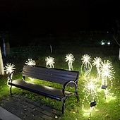 billige Soldrevet-led vanntette fyrverkerilys, starburst hagelamper til julebryllup &amp;amp; helligdager