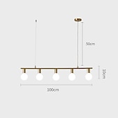 economico Luci Isola cucina-lampada a sospensione a led isola luce moderna oro per sala da pranzo 70/100 cm rame decorazione della sala da pranzo luce 3/5 portalampade e27 regolabile