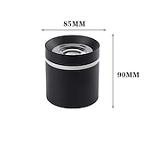 abordables accesorios de luces puntuales-foco led luz de techo 5 cm formas geométricas luces empotradas aluminio estilo artístico elegantes acabados pintados led moderno