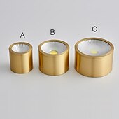 voordelige Inbouw- &amp; semi-inbouwmontage-led mini plafondlamp veranda licht modern nordic goud gang licht gangpad licht 6/8/10 cm inbouw verlichting koperen plafondlamp metalen ingang mudroom eetkamer keuken slaapkamer woonkamer lamp