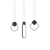 economico Luci Isola cucina-luce a sospensione a led luce isola moderna lampada da comodino rotondo quadrato rettangolo stile metallo geometrico minimalista finiture verniciate contemporaneo 110-120v 220-240v
