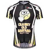 halpa Miesten pelipaidat-Miesten Pyöräily jersey Kuviollinen Uutuudet Hauska Lyhythihainen Pyörä Villapusero Topit 3 takataskulla Maastopyöräily Maantiepyöräily UV-vastustuskykyinen Nopea kuivuminen Takatasku Kosteuden