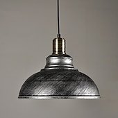 tanie Projekt bębna i stożka-29 cm Pojedynczy projekt Lampy widzące Metal Malowane wykończenia Zabytkowe Styl skandynawski 110-240 V