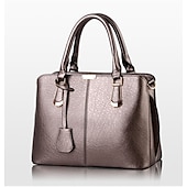 levne Kabelky a tote tašky-zelená dámská kabelka z umělé kůže – elegantní strukturovaná kabelka se zlatými akcenty do práce, na cesty i na každodenní nošení