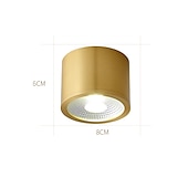 voordelige Inbouw- &amp; semi-inbouwmontage-led mini plafondlamp veranda licht modern nordic goud gang licht gangpad licht 6/8/10 cm inbouw verlichting koperen plafondlamp metalen ingang mudroom eetkamer keuken slaapkamer woonkamer lamp