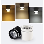 abordables accesorios de luces puntuales-foco led luz de techo 5 cm formas geométricas luces empotradas aluminio estilo artístico elegantes acabados pintados led moderno