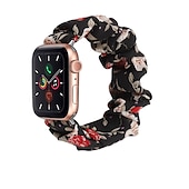 お買い得  Apple Watch Bands-時計バンド のために Apple Watch 38mm 40mm 41mm 42mm 44mm 45mm 49mm iwatch Series Ultra 8 7 6 SE 5 4 3 2 1 生地 置換 ストラップ 女性 弾性ある 伸縮性 シュシュバンド リストバンド