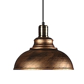 tanie Projekt bębna i stożka-29 cm Pojedynczy projekt Lampy widzące Metal Malowane wykończenia Zabytkowe Styl skandynawski 110-240 V