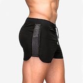 economico Pantaloni corti da corsa-Per uomo Pantaloncini da corsa Pantaloncini Running Pantaloncini da palestra Maratona Pantaloncini un terzo Mutandine Ranger Pantaloni Sportivo Autunno Elastene Traspirante Asciugatura rapida