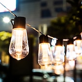 cheap Solar String Lights-Solar Bulb String Lights Outdoor Solar Waterproof Retro Bulb Fairy String Lights 3M-10LEDs 5M-20LEDs 7M-30LEDs for Cafe Wedding Party Patio Holiday Decoration IP65 Garden Light