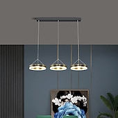 abordables Éclairages pour îlot-led pendentif lumière trois têtes salle à manger lampe led lumière de luxe mode longue table lustre simple moderne bar club lampe salle à manger cuisine 72cm
