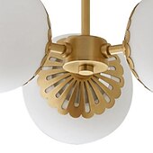 preiswerte Globus-Design-LED-Deckenleuchte 15 cm Globus Design Unterputzleuchten Metall geometrisches Messing modern 220-240v