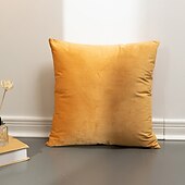 billige Trender innen puter-dekorative kasteputer høst putetrekk putetrekk moderne enkel tykk nederlandsk fløyel ensfarget sofa stue soverom 1 stk rosa blå salvie grønn lilla