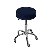 cheap Dining Chair Cover-Round Bar Stool Covers Velvet Stretch Dining Chair Seat Slipcover Cushion Slipcover Elastic Soft and Washable for Wedding Party Wedding